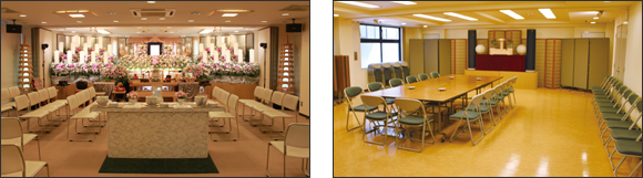 式場・会食場の様子