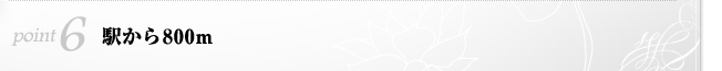 駅から800m
